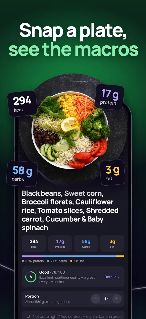 Snap a plate, see the macros: an AI food scan